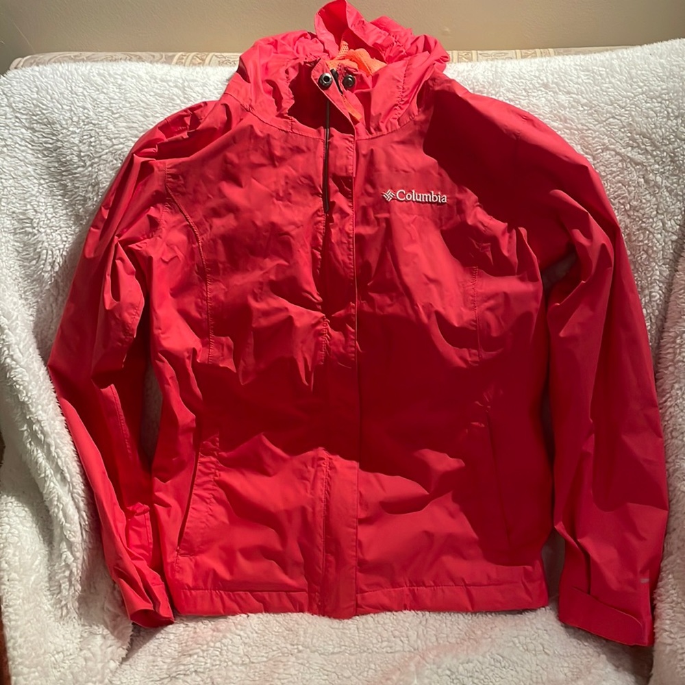 EUC Girls Columbia raincoat Omni Tech size 10/12